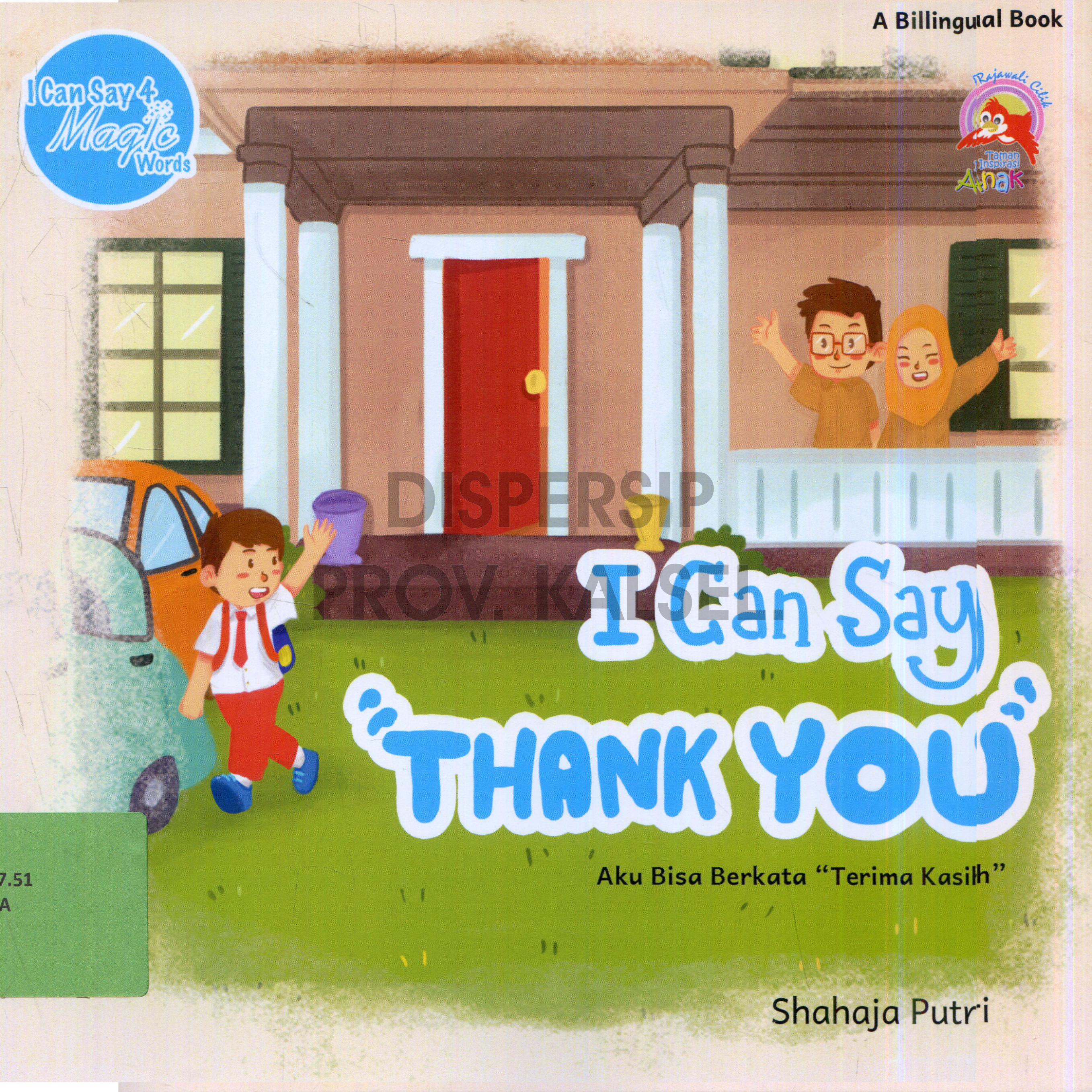 Cover I Can Say "Thank You" = Aku Bisa Berkata "Terima Kasih"