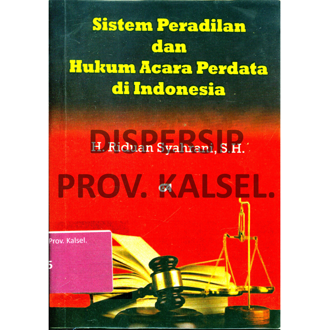Cover Sistem Peradilan dan Hukum Acara Perdata di Indonesia