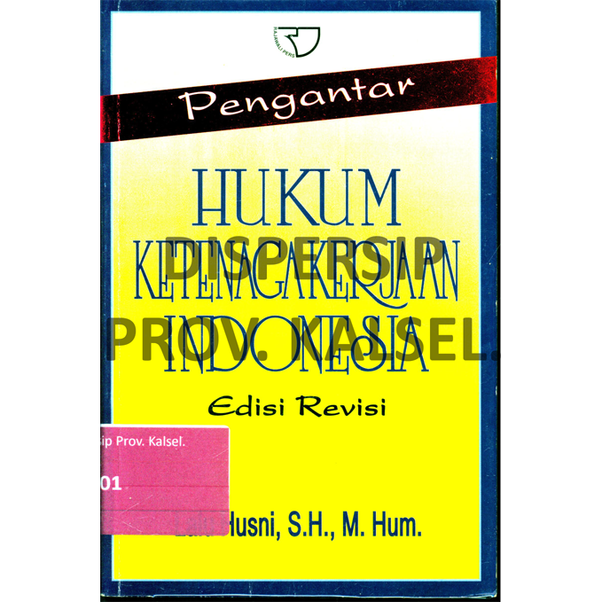 Cover Pengantar Hukum Ketenaga Kerjaan Indonesia