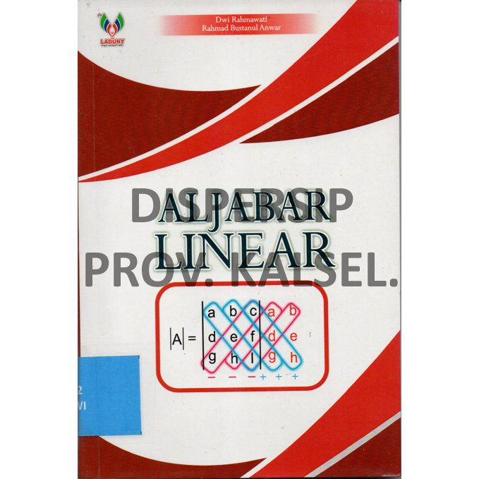 Cover Aljabar Linear / Dwi Rahmawati, Rahmad Bustanul Anwar