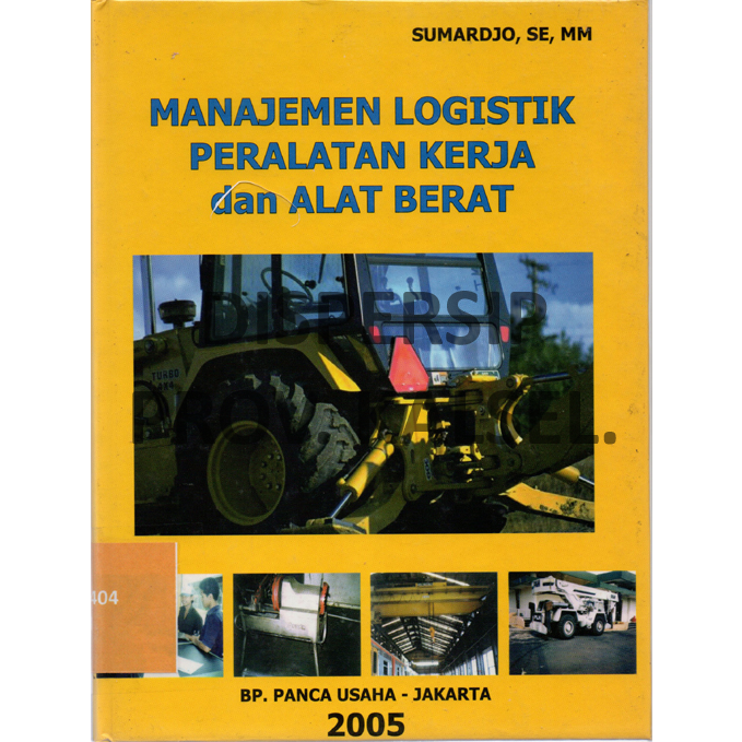 Cover Manajemen Logistik Peralatan Kerja dan Alat Berat