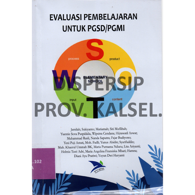 Cover Evaluasi Pembelajaran untuk PGSD/PGMI