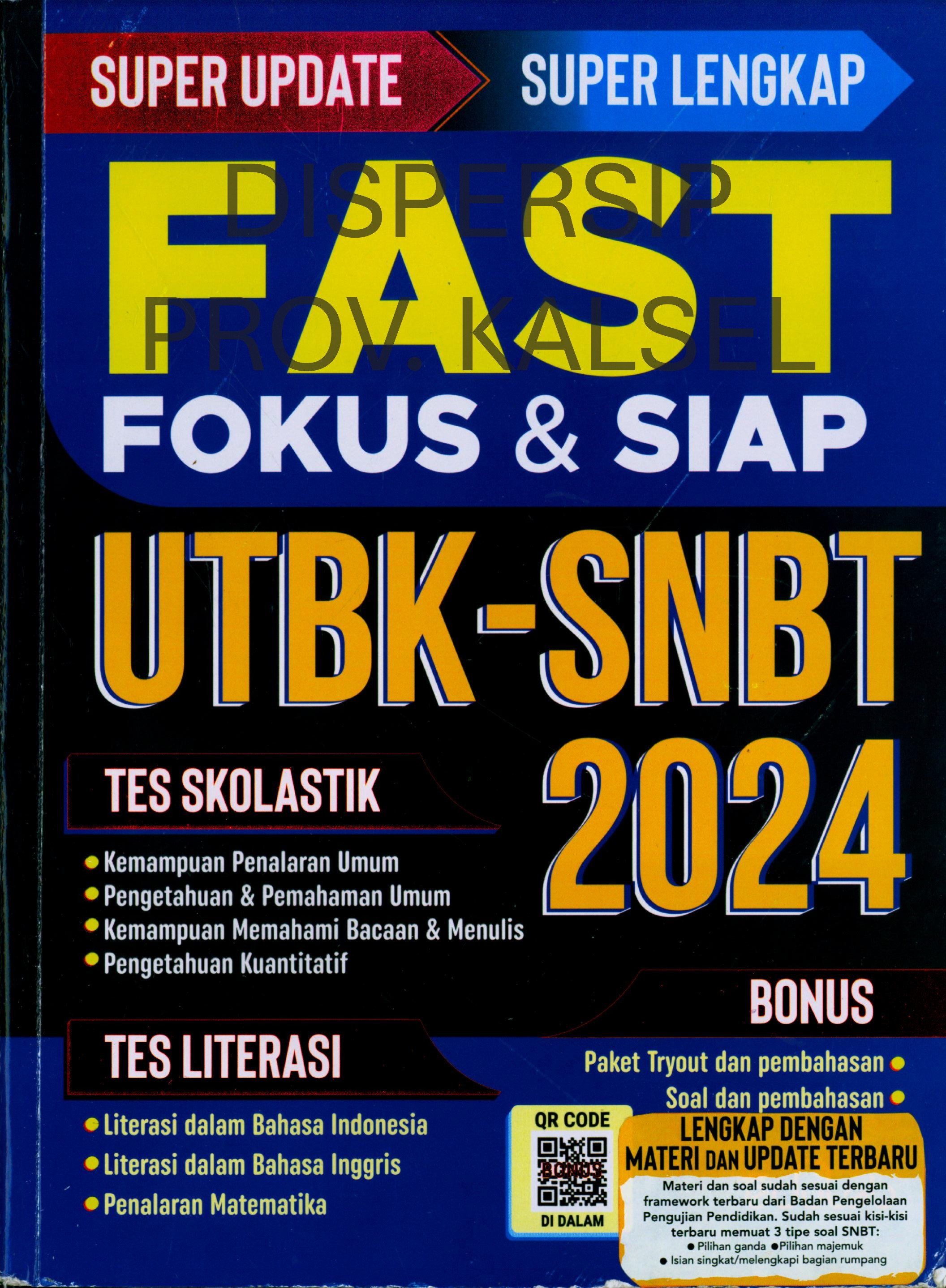 Cover Fast :  Fokus & Siap UTBK-SNBT 2024