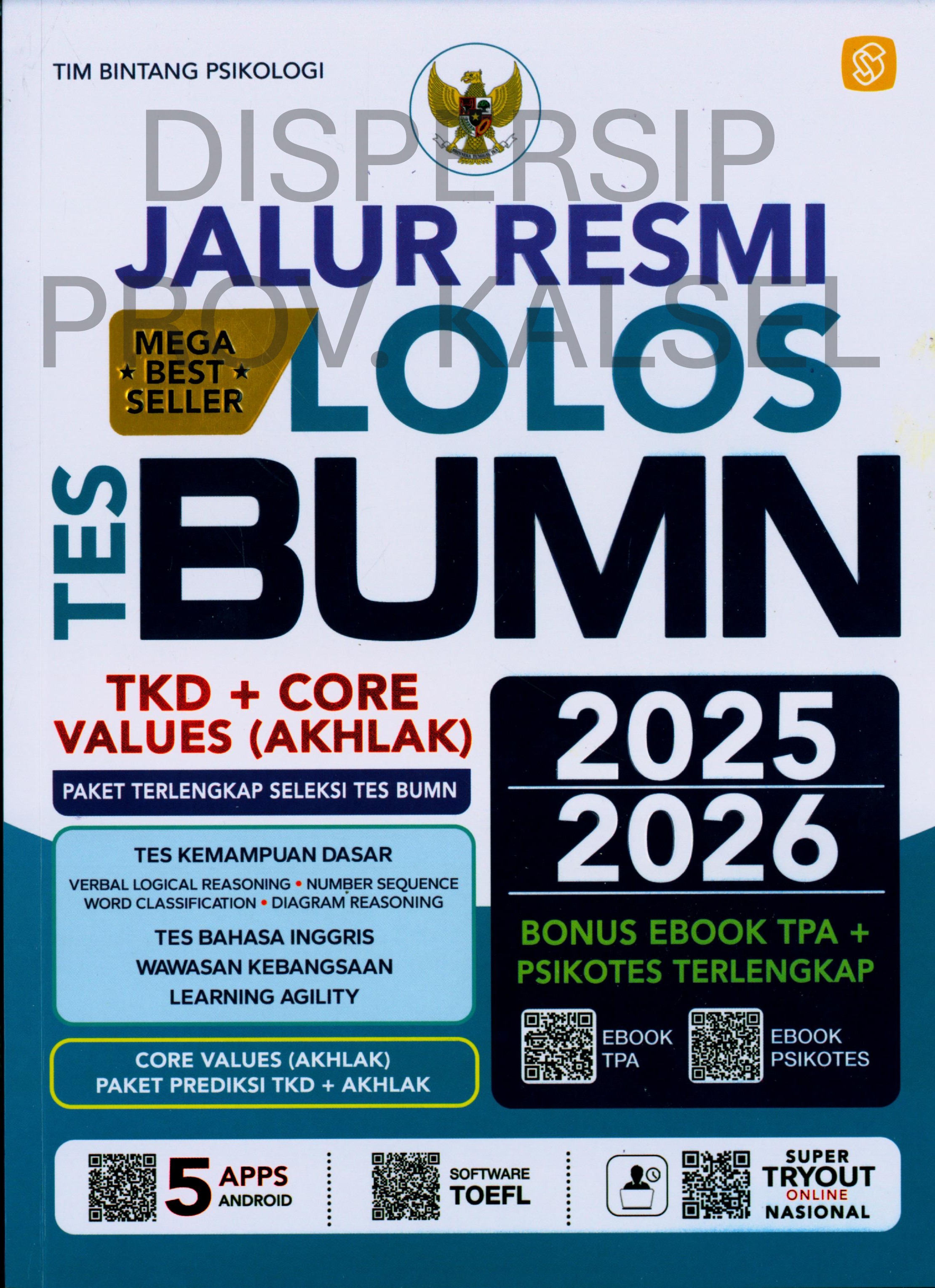 Cover Jalur Resmi Lolos Tes BUMN 2025/2026 / Tim Bintang Psikologi
