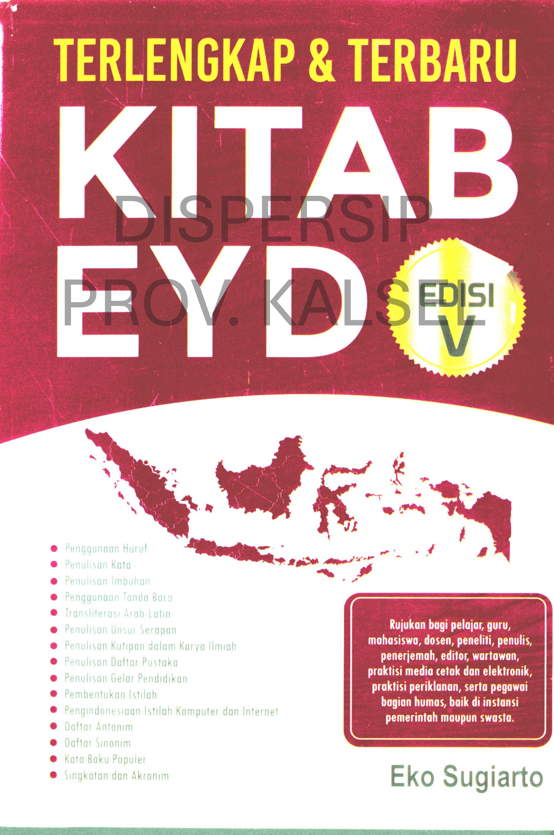 Cover Kitab EYD Edisi V Terlengkap & Terbaru