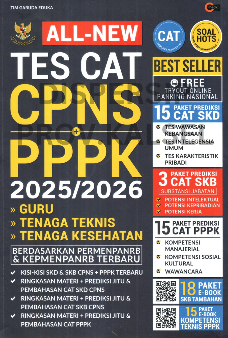 Cover All new tes CAT CPNS + PPPK 2025/2026 / Tim garuda eduka ; penyunting, eka.fitri