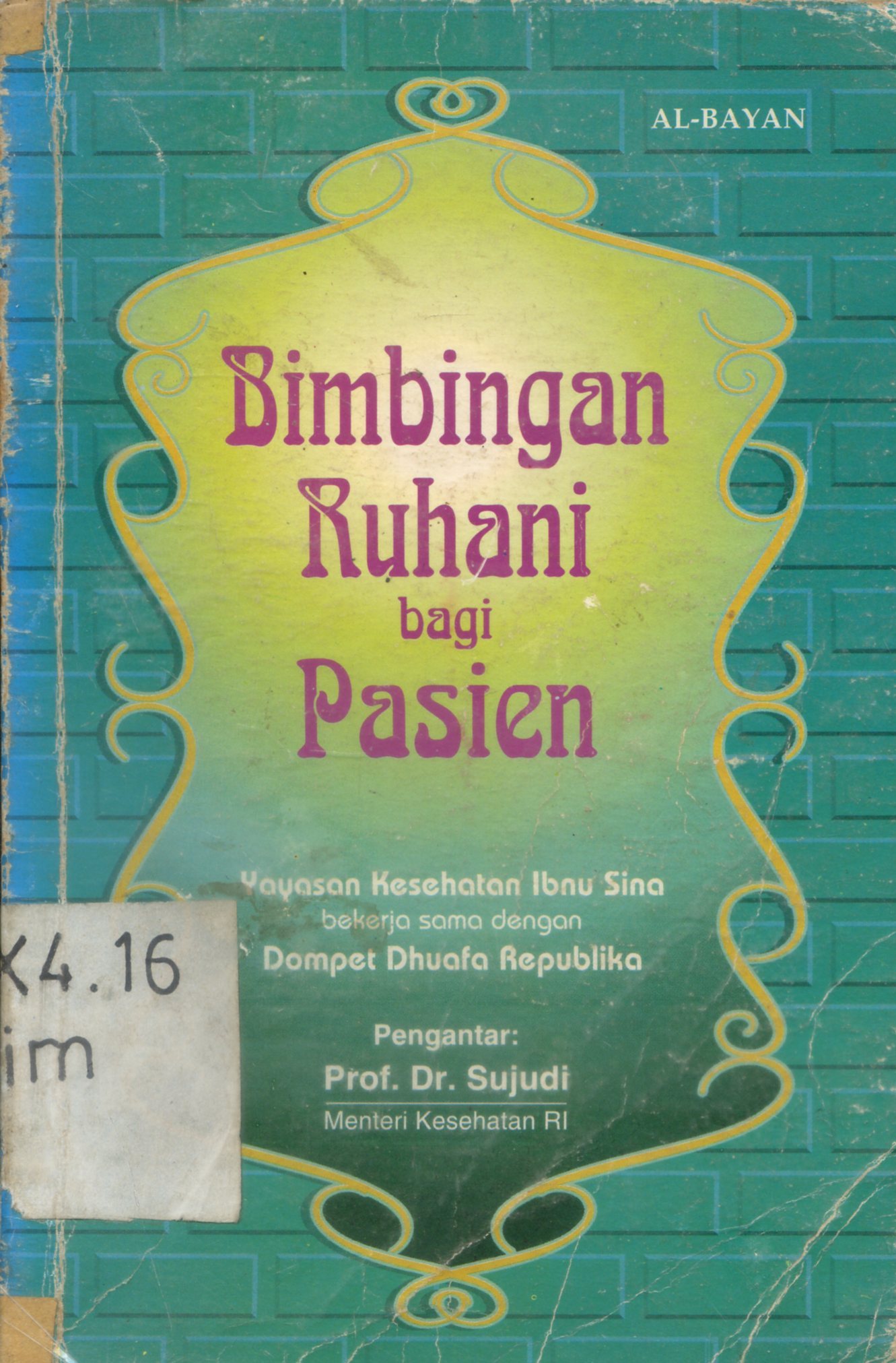 Cover Bimbingan ruhani bagi pasien